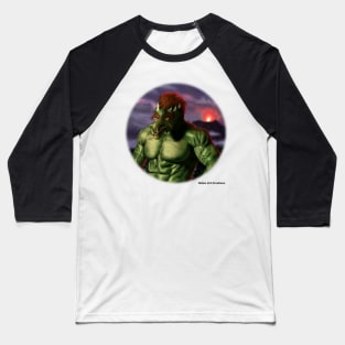 Volcano Tolls Mythological Creature Realistic Artwork Baseball T-Shirt